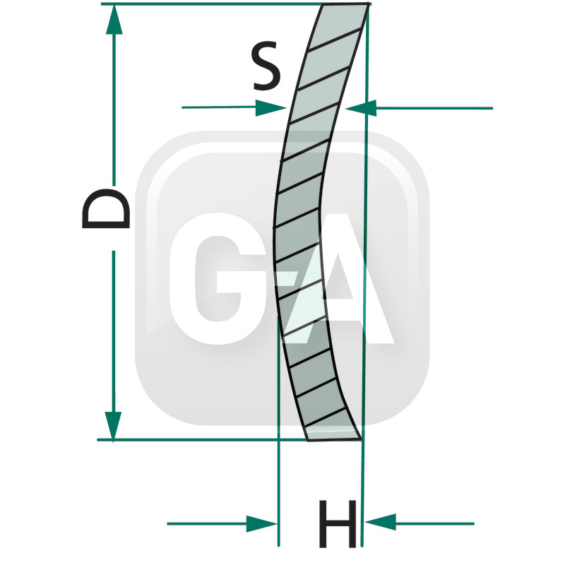 Pastille antigel concave